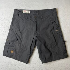Fjallraven Karl Shorts Mens 32 Dark Grey G-1000 Cargo Hiking Outdoor 82793